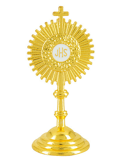 Mini-Monstranz aus Metall, 6 cm