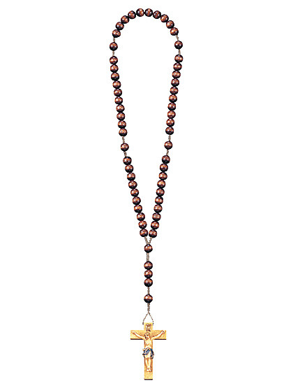 Rosenkranz aus echtem Bergholz, 35 cm