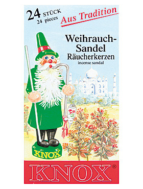 Weihrauch-Sandelholz-Räucherkerzen, 24 Stück