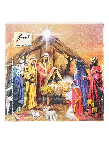 Krippenmotiv - Papierservietten, 33 x 33 cm