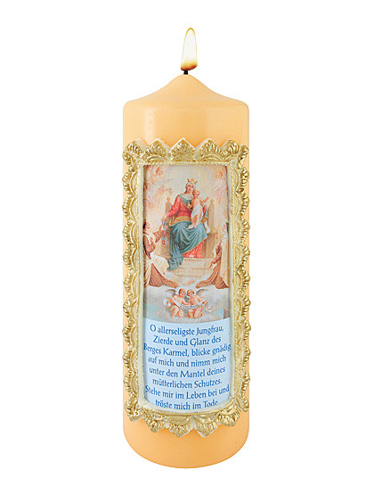 Skapulier-Madonna-Kerze, 7 x 20 cm