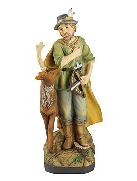 Heiliger Hubertus-Statue, 20 cm