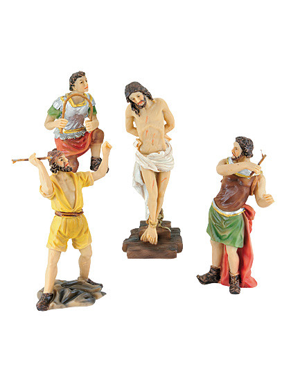Figurengruppe  Jesus mit Peinigern, 9 cm