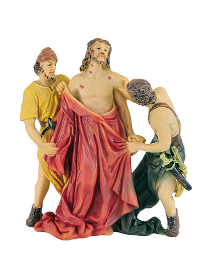 Gruppenstatue aus Steinharz, 9 cm