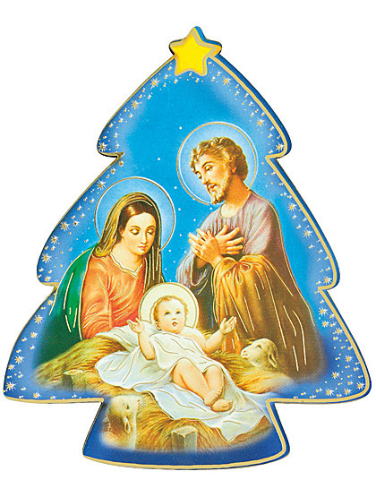 Tannenbaum-Bildtäfelchen, 12,5 cm