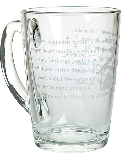 Teeglas mit dem Weihnachtsevangelium, 320 ml