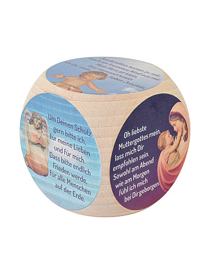 Gebetswürfel aus Holz