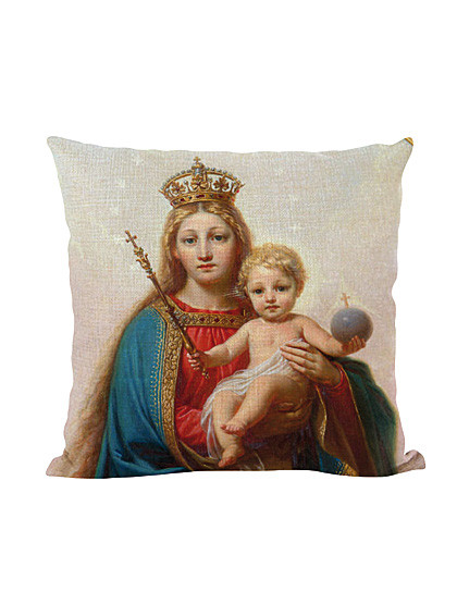 Maria Königin-Zierkissenbezug, 45 x 45 cm