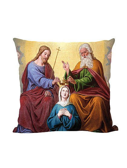 Krönung Mariens-Zierkissenbezug, 45 x 45 cm