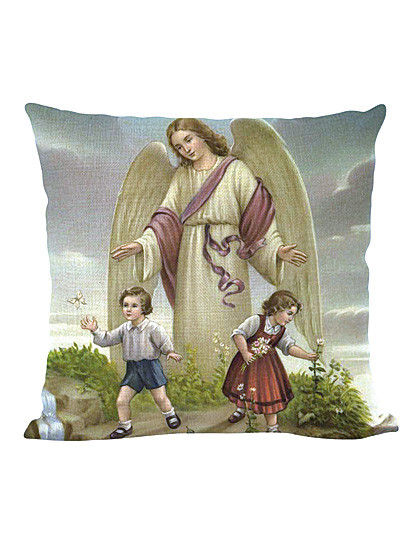 Schutzengel-Zierkissenbezug, 45 x 45 cm
