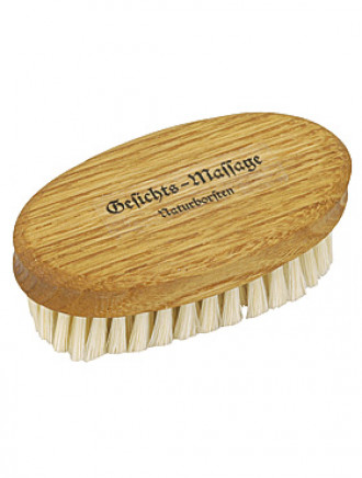 Gesichts- Hautbürste aus Maroniholz, 9 cm