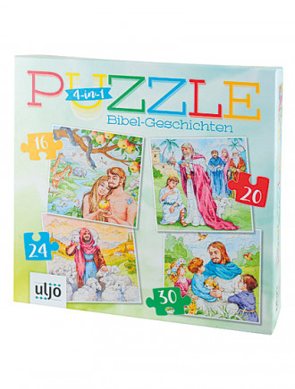 4 Bibelgeschichten-Puzzle, 17 x 17 cm