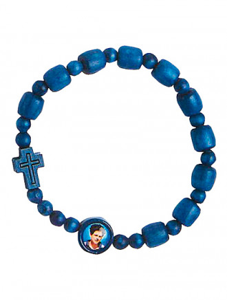 Carlo Acutis-Armband, Holzperlen, Ø 8 mm