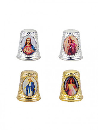 Fingerhüte Jesus und Maria, 2,5 cm, Ø 2 cm