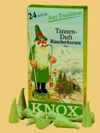 Tannenduft-Räucherkerzen, 24 Stück