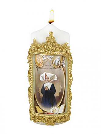 Heilige Katharina Labouré-Kerze, 6 x 16 cm