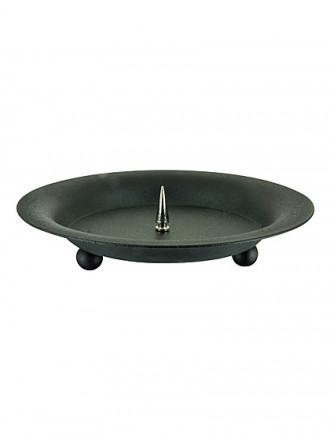 Kerzenständer schwarz, Ø 13 cm