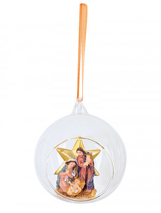 Glaskugel Heilige Familie, Ø 7 cm