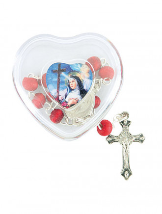 Hl. Rita  Zehner-Rosenkranz, 13 cm