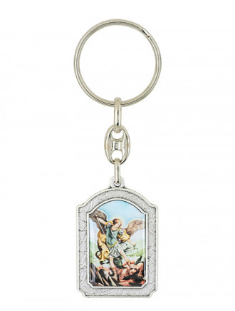 Heiliger Michael - Schlüsselanhänger, 9 cm