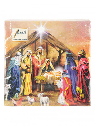 Krippenmotiv - Papierservietten, 33 x 33 cm