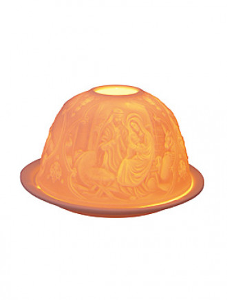 Windlicht mit Reliefbildern, 12 X 7,5 cm