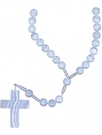 Chalzedon-Rosenkranz,  Ø 6 mm