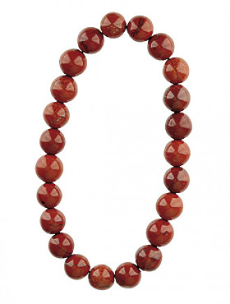 Roter-Jaspis-Armband, 18/8 mm
