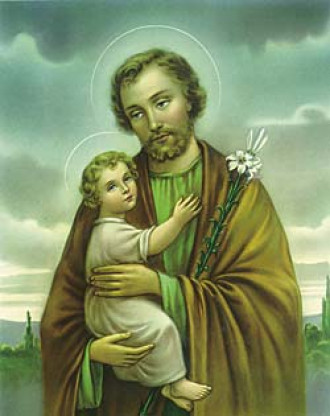 Heiliger Josef-Bild,  20 x 26 cm