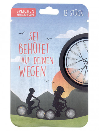 Reflektor-Clips für Fahrradspeichen, 12 Stück
