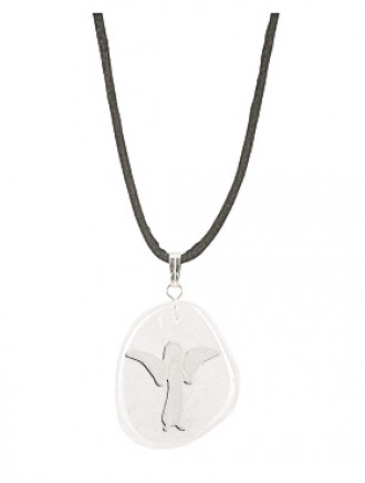 Bergkristall-Engelanhänger, Ø ca. 2,5 cm