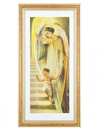 Schutzengel-Bild, 15 x 29 cm