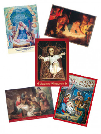 Weihnachtskarten, 5er-Set, A6