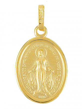 Wundertätige Medaille in Gold Gold 333, Ø 12 mm