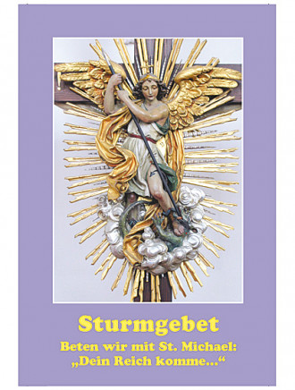 Sturmgebet Heiliger Michael, Gebetszettel, 4-seitig