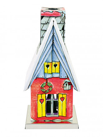 Räucherhäuschen incl. 24 Räucherkerzen,  11,5 cm