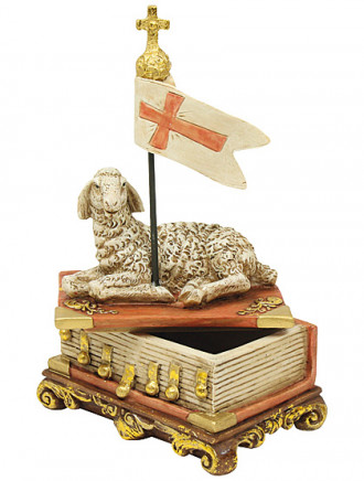 Osterlamm-Schatulle, 18 cm