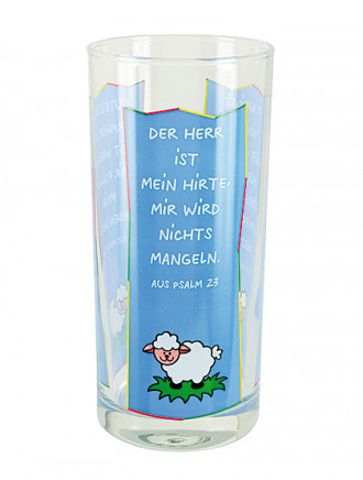 Trinkglas mit Aufdruck, 0,25 l