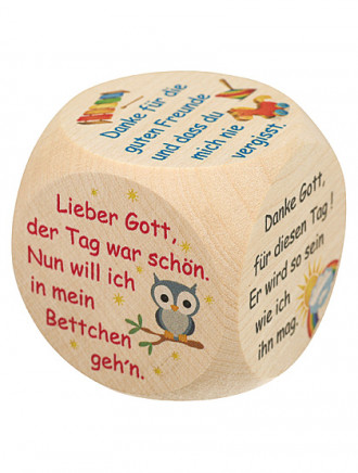Gebetswürfel aus Holz