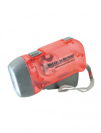 Dynamo-Taschenlampe, 10 x 5 cm